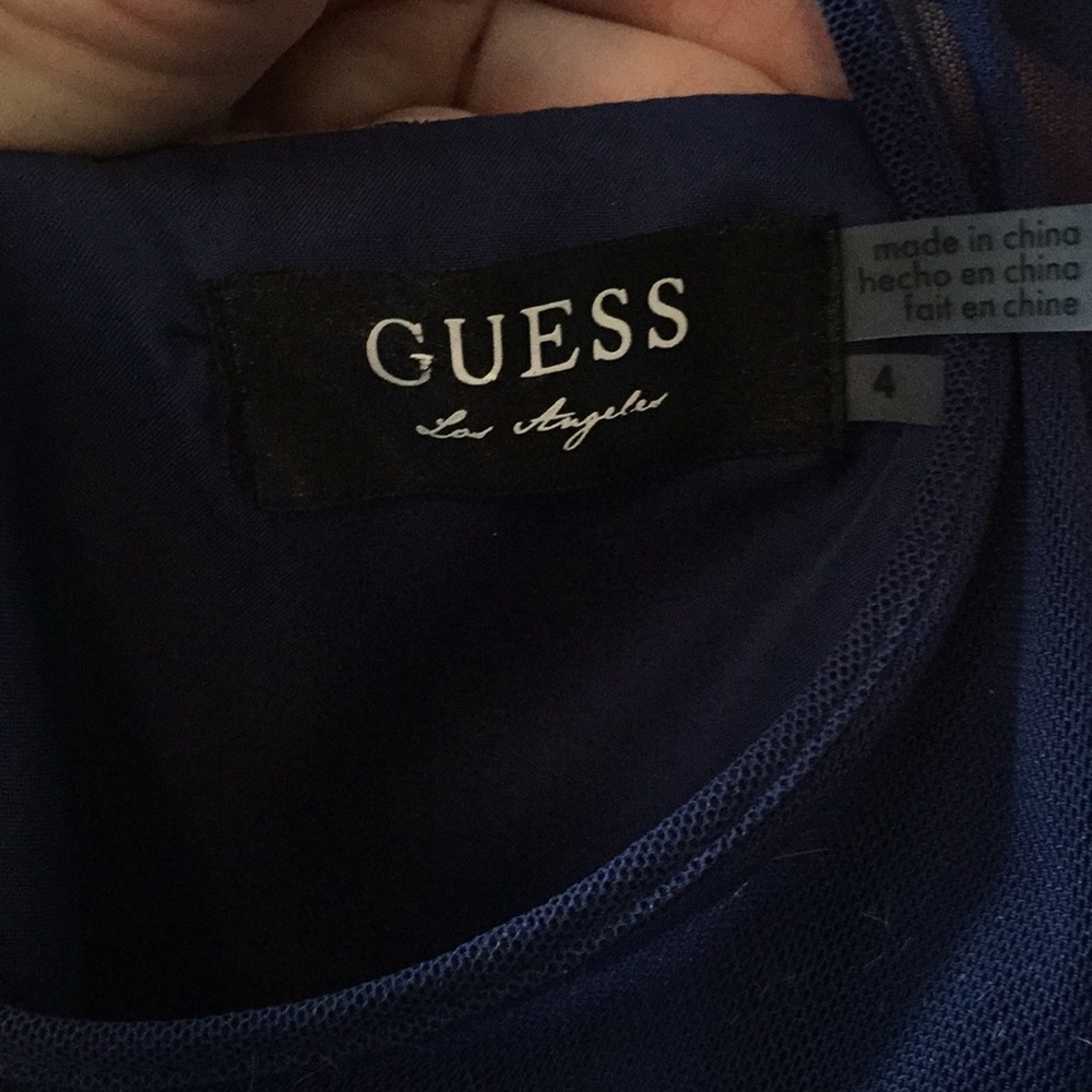 Guess Los Angeles, Navy Multi Mesh Dress - Picture 2 of 2